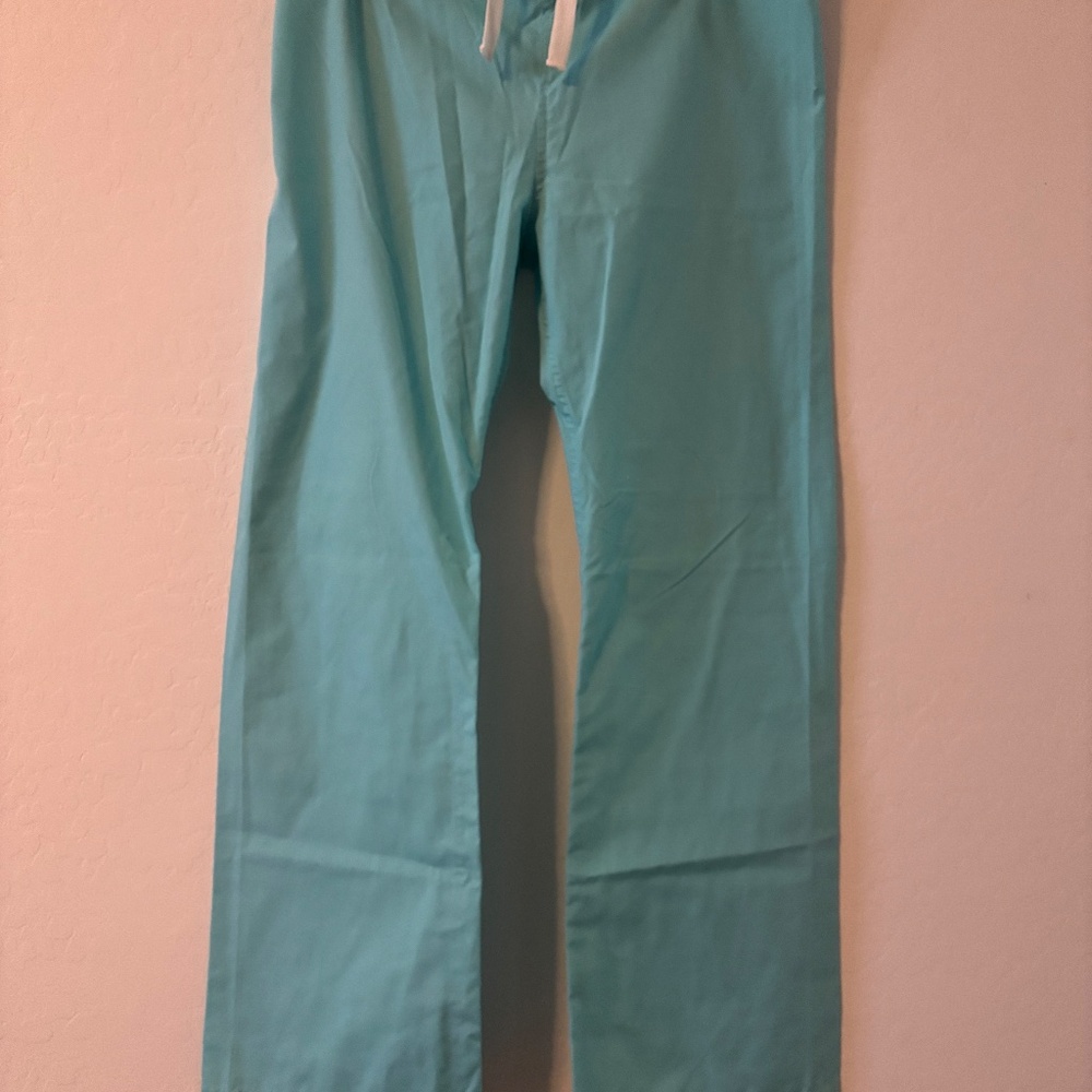 Urbane  Scrub Pants Turquoise Medium Small Tall - Picture 2 of 4